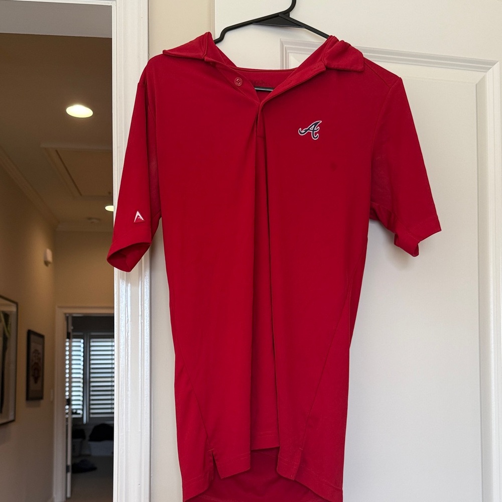 Atlanta Braves Antigua Red Polo Shirt